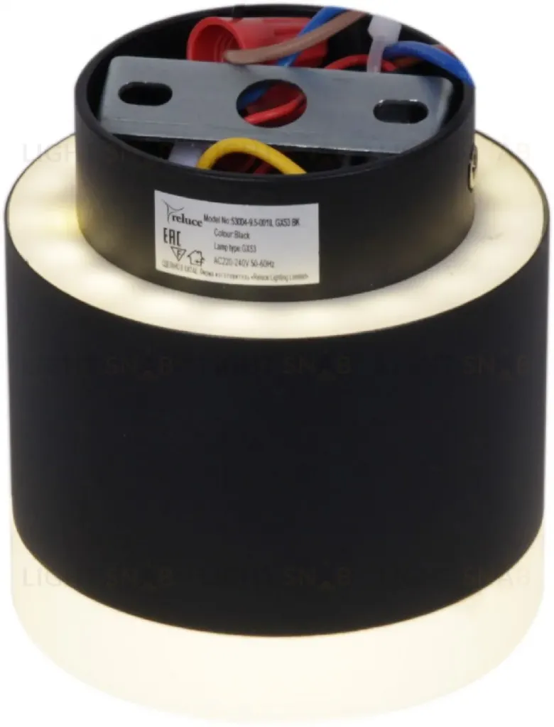 Накладной светильник Reluce 53004-9.5-001IL GX53+LED3W BK 53004-9.5-001IL GX53+LED3W BK