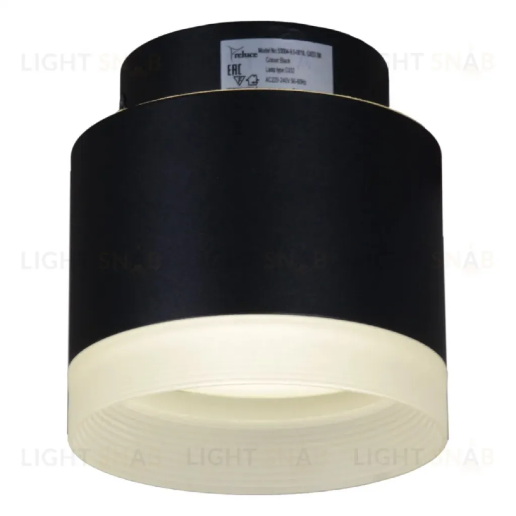 Накладной светильник Reluce 53004-9.5-001IL GX53+LED3W BK 53004-9.5-001IL GX53+LED3W BK