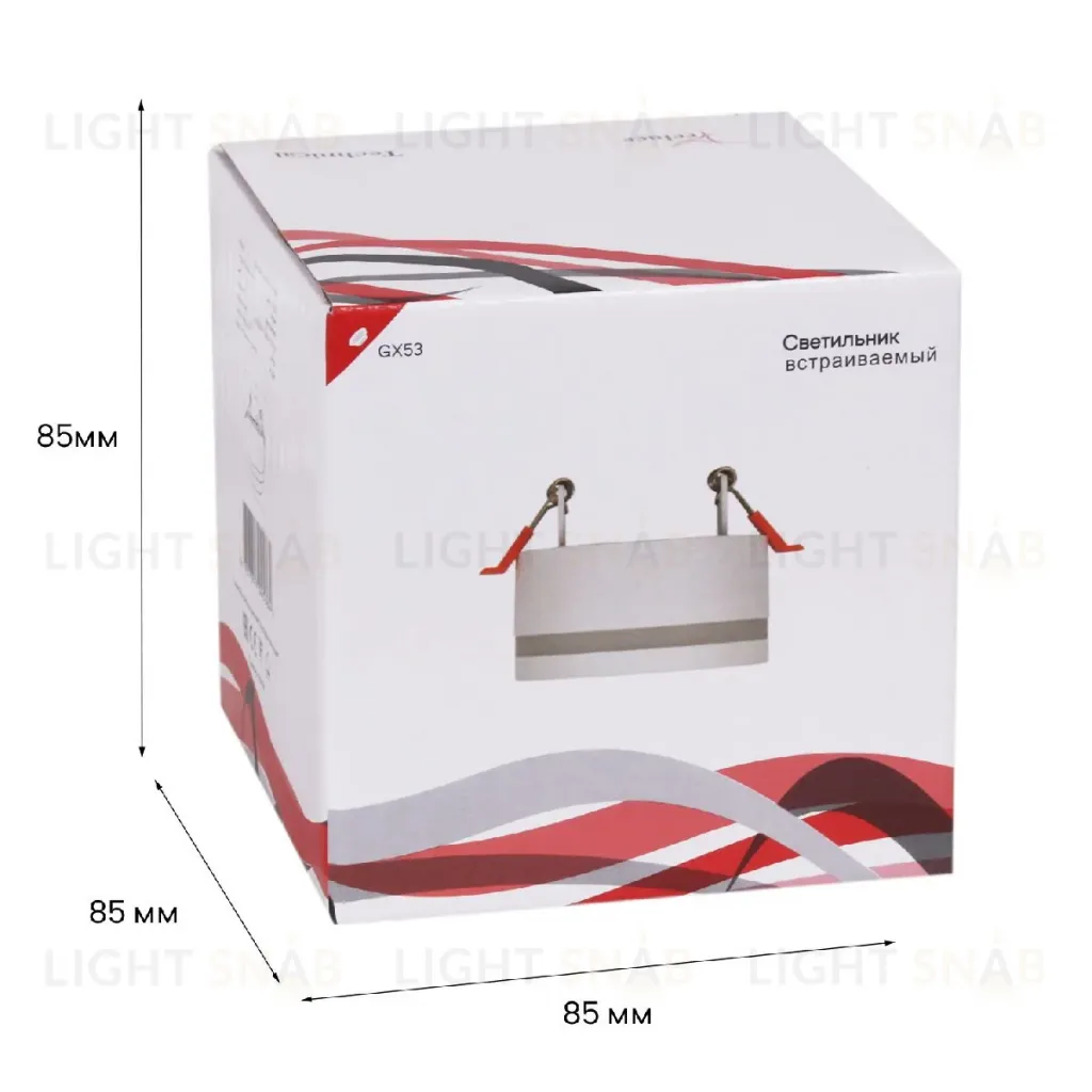 Встраиваемый светильник Reluce 53023-9.0-001CT GX53 WT 53023-9.0-001CT GX53 WT
