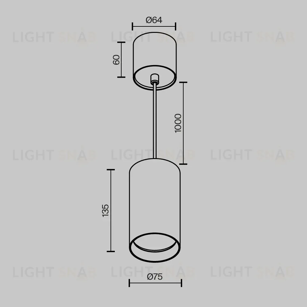 Подвесной светильник Maytoni Vol P100PL-20W4K-BS P100PL-20W4K-BS