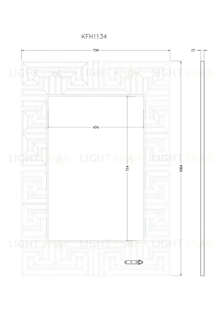 Зеркало Garda Decor KFH1134 KFH1134