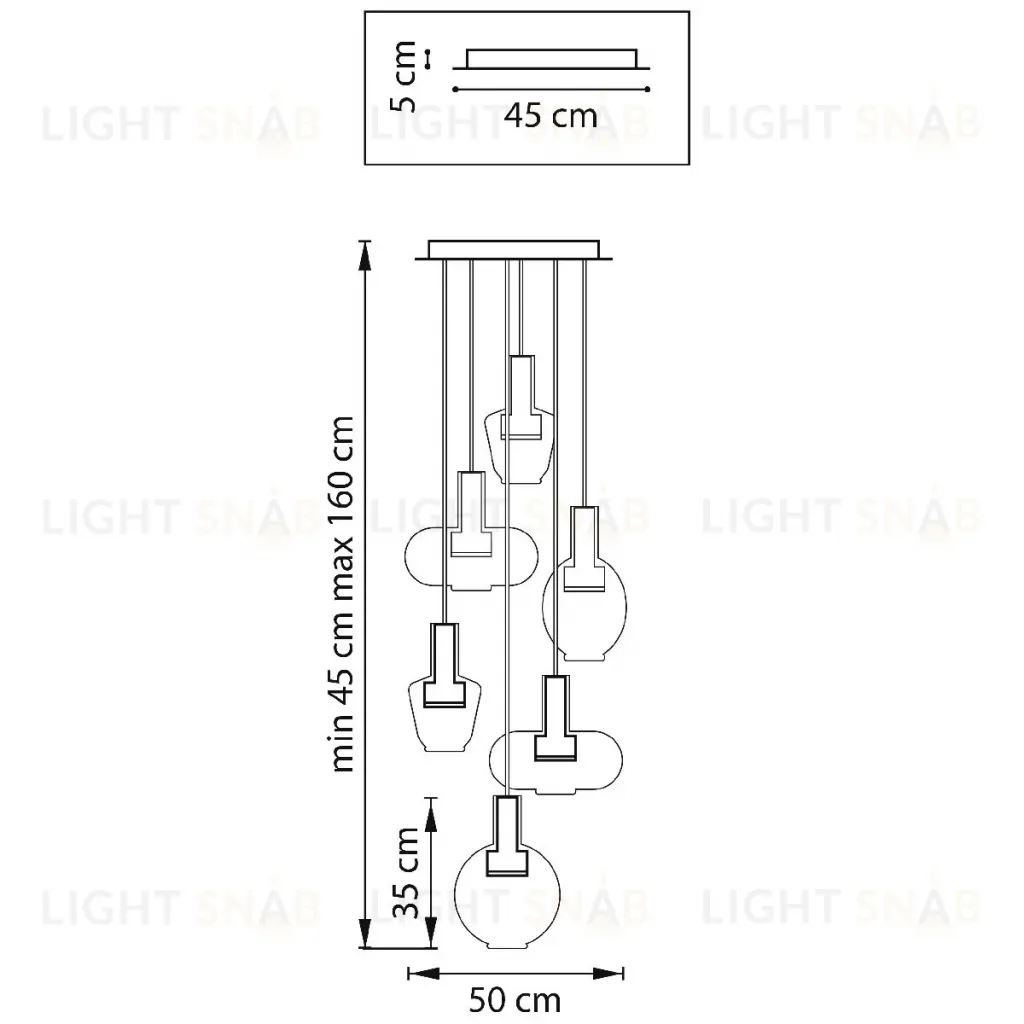 Каскадная люстра Lightstar Disco 792169 792169