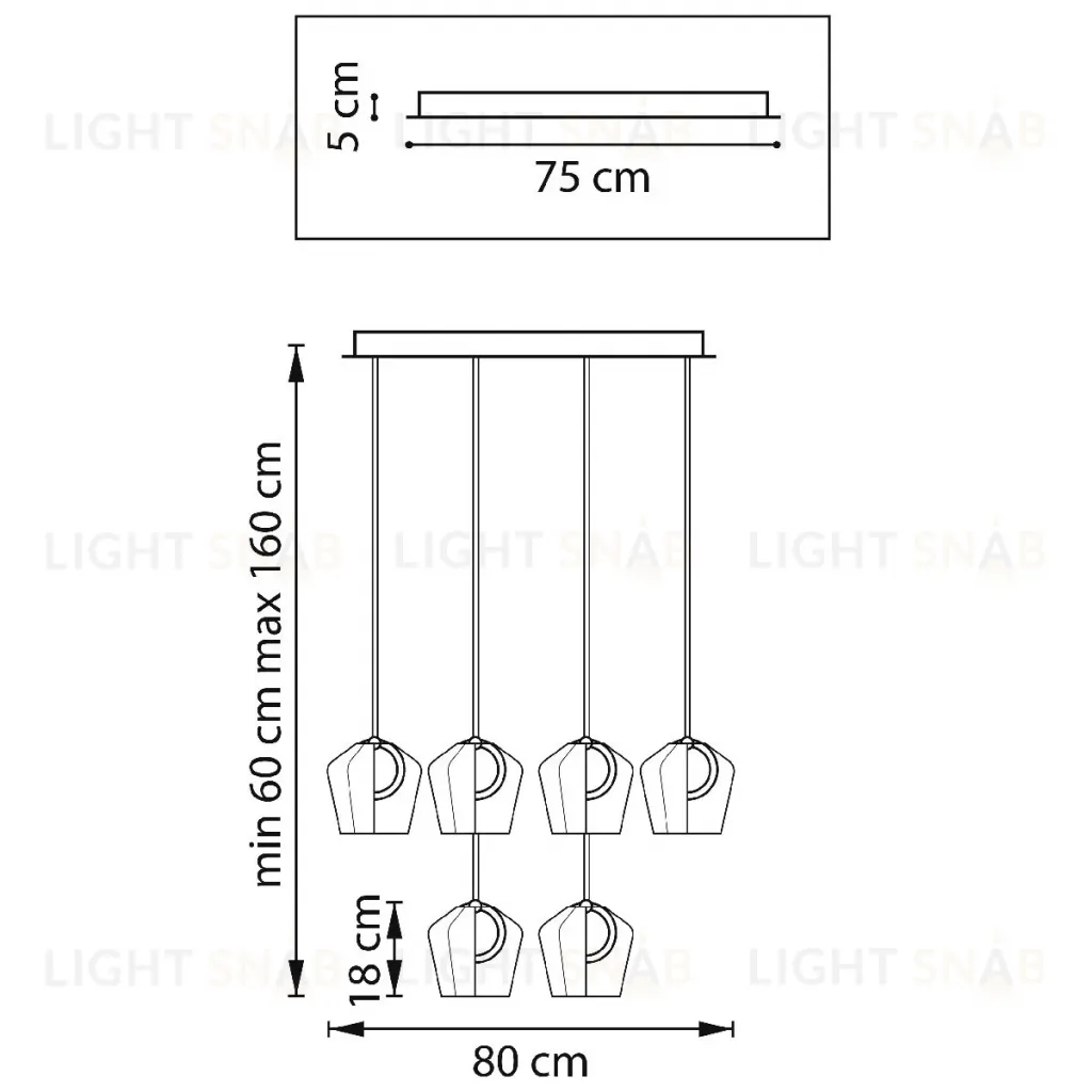 Каскадная люстра Lightstar Caramello 796329 796329