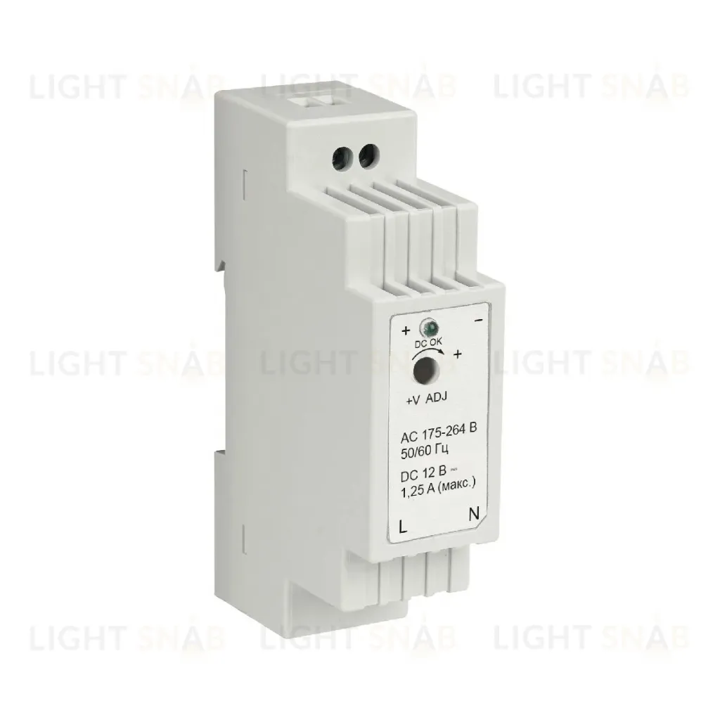 Блок питания Apeyron 15Вт DC12В 1.25А IP20 03-160 03-160