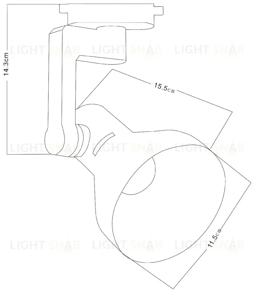 Трековый светильник Arte Lamp Nido A5106PL-1BK A5106PL-1BK