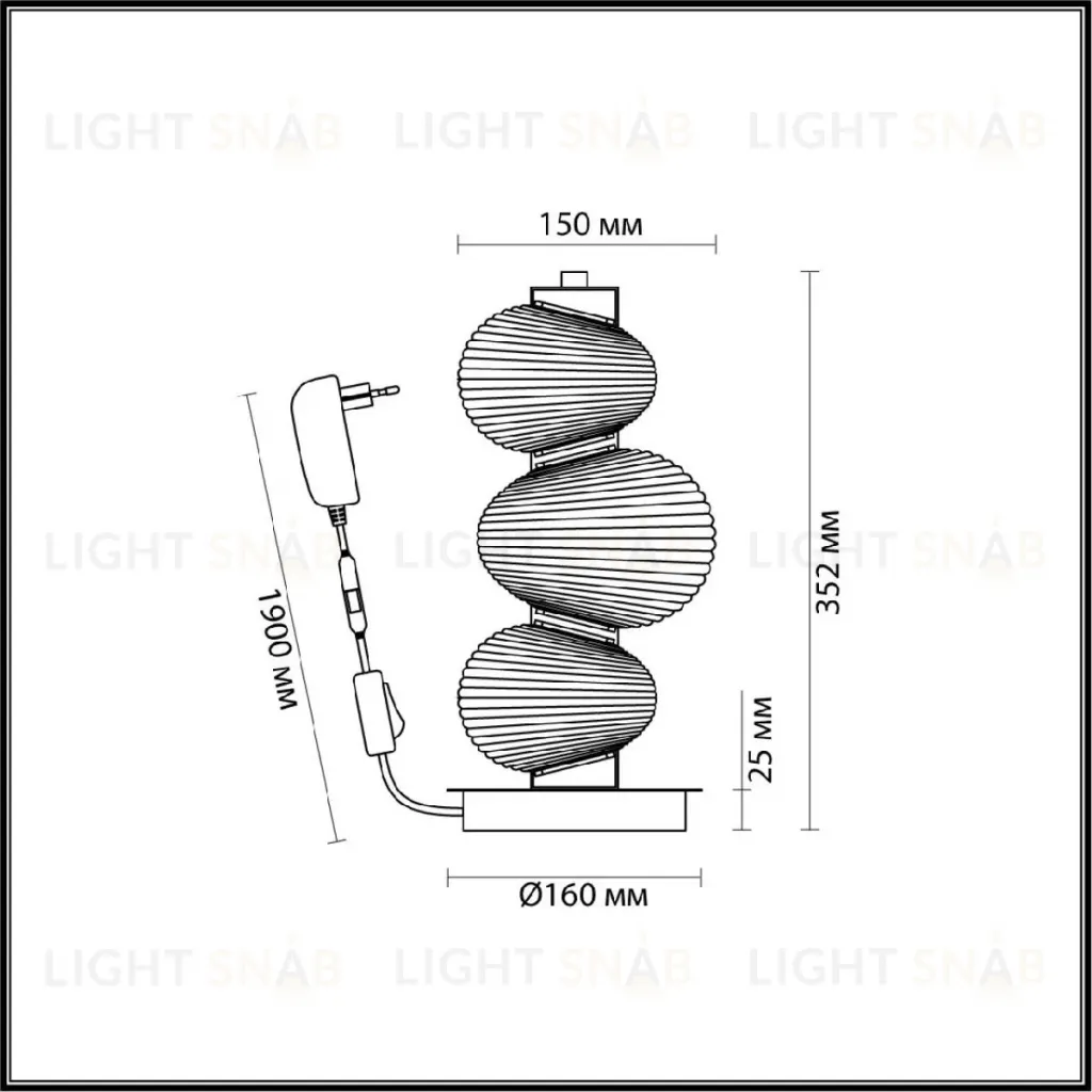 Настольная лампа Odeon Light L-vision Bruco 5096/12TL 5096/12TL