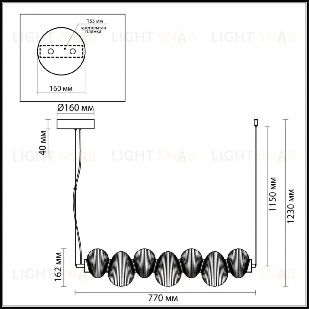 Подвесной светильник Odeon Light L-vision Bruco 5096/24L 5096/24L