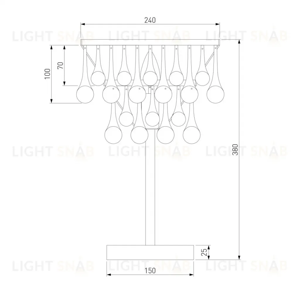 Настольная лампа Bogate's Gutta 01126/1 a068864 01126/1