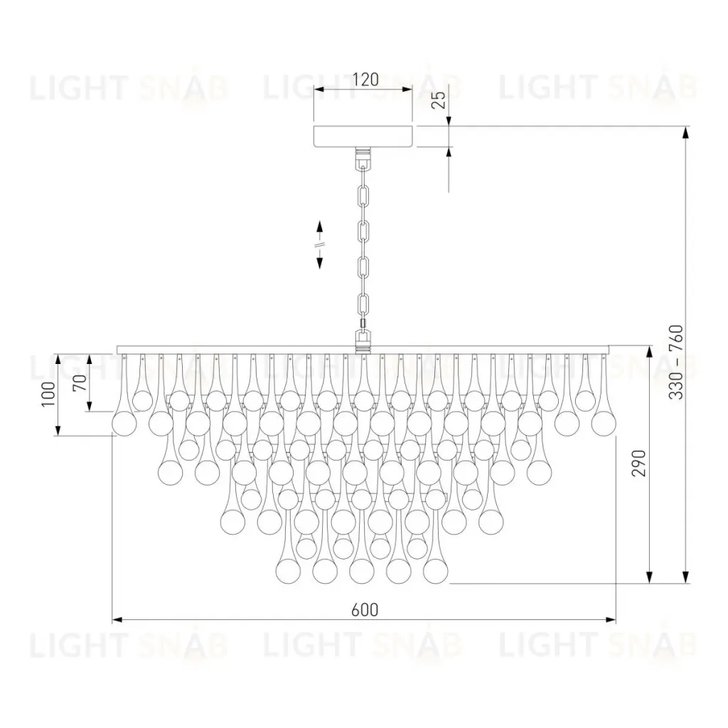 Подвесная люстра Bogate's Gutta 476/8 a068863 476/8 Smart