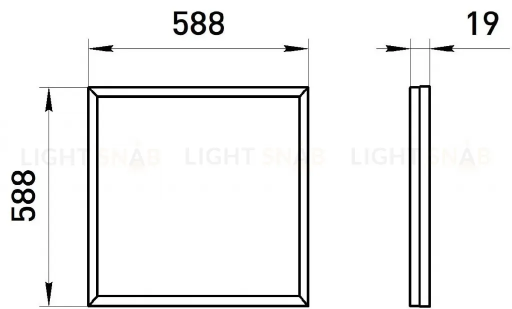 Светодиодная панель Эра SPO-14-38-4K-BL Б0063054 Б0063054