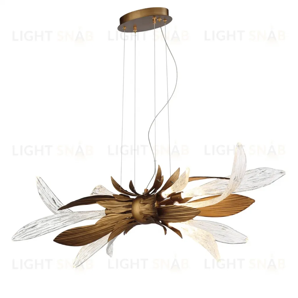 Подвесная люстра Delight Collection RP168416-11 bronze/clear RP168416-11 bronze/clear