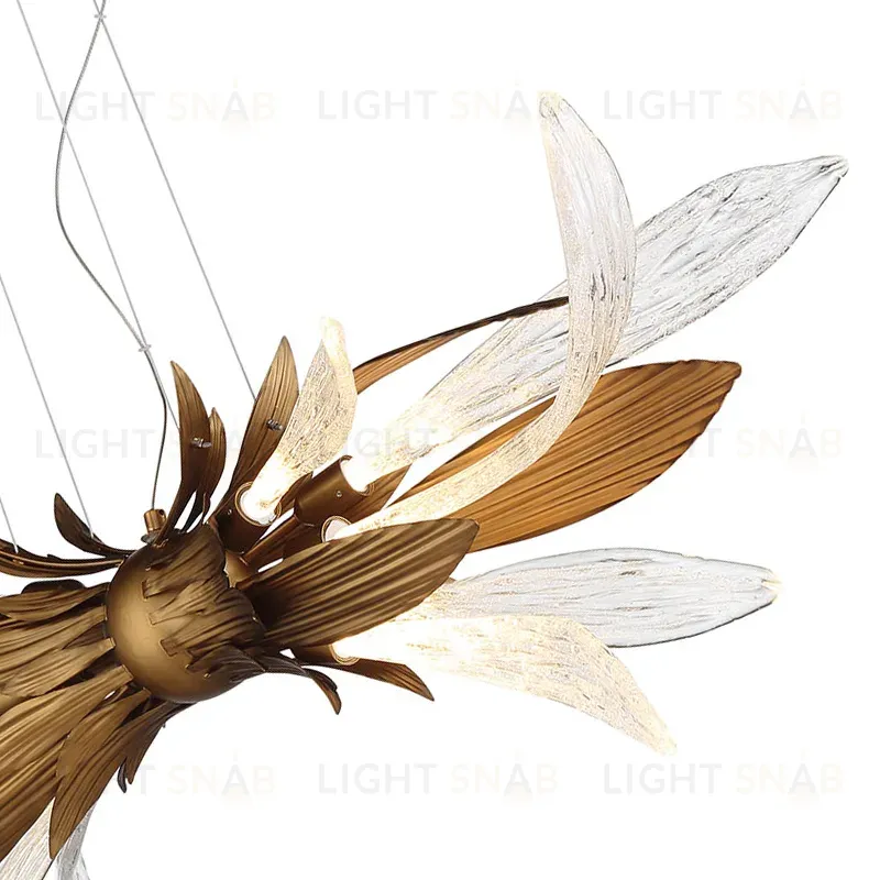 Подвесная люстра Delight Collection RP168416-11 bronze/clear RP168416-11 bronze/clear