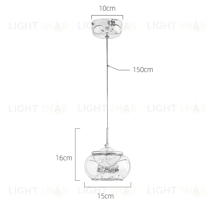 Подвесной светильник Delight Collection MT9128-1H gold/smoke MT9128-1H gold/smoke