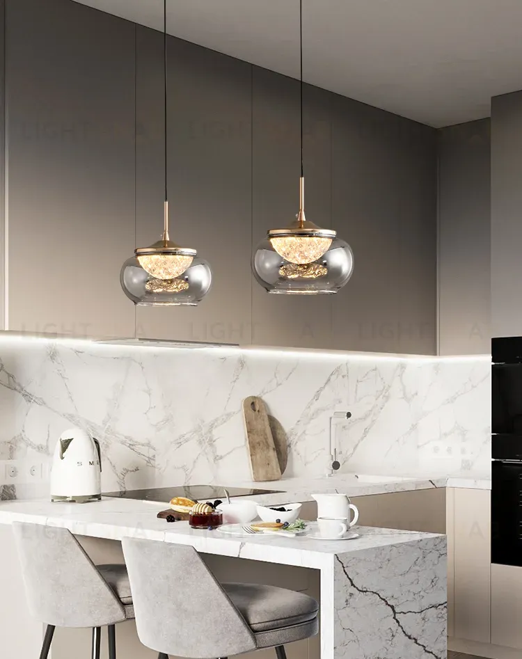 Подвесной светильник Delight Collection MT9128-1H gold/smoke MT9128-1H gold/smoke