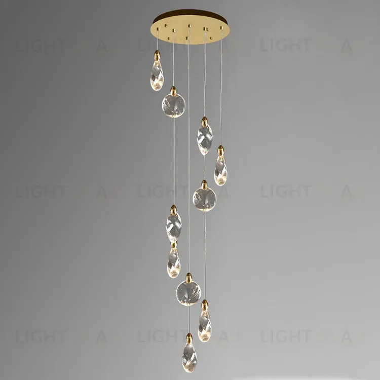 Каскадная люстра Delight Collection Colvin MT9176-10H titanium gold MT9176-10H titanium gold