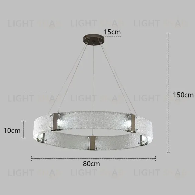 Подвесной светильник Delight Collection Parallel Ring D8028P/R/D800 black/clear D8028P/R/D800 black/clear