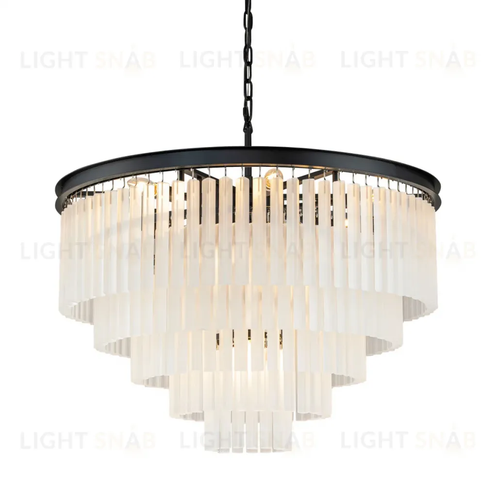 Подвесная люстра Delight Collection 1920s Odeon KR0387P-10A black/frost KR0387P-10A black/frost