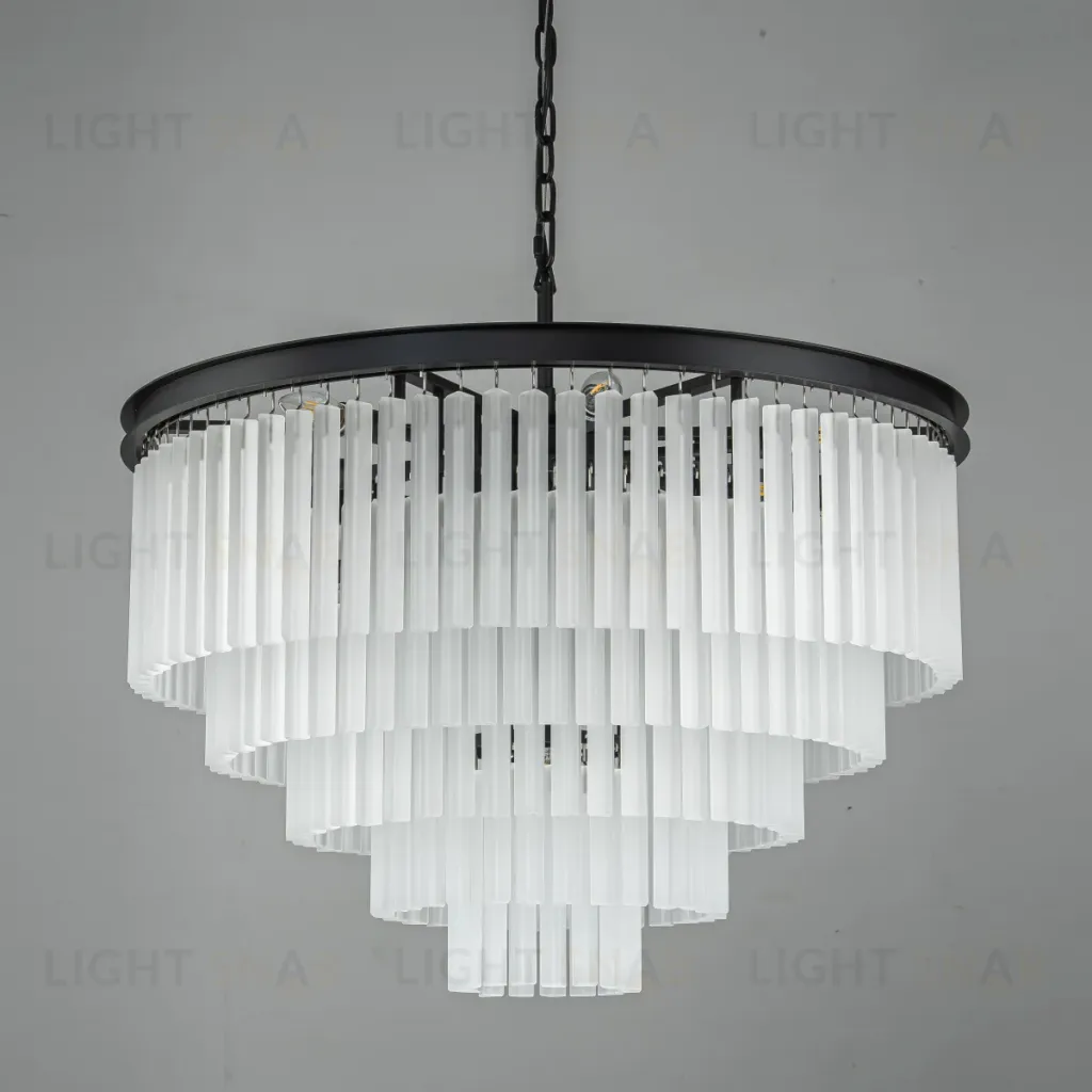 Подвесная люстра Delight Collection 1920s Odeon KR0387P-10A black/frost KR0387P-10A black/frost