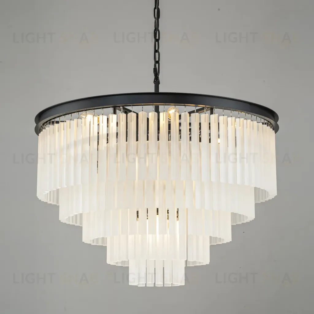 Подвесная люстра Delight Collection 1920s Odeon KR0387P-10A black/frost KR0387P-10A black/frost