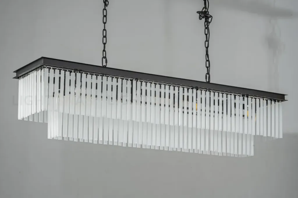 Подвесная люстра Delight Collection 1920s Odeon KR0387P-12C/P black/frost KR0387P-12C/P black/frost