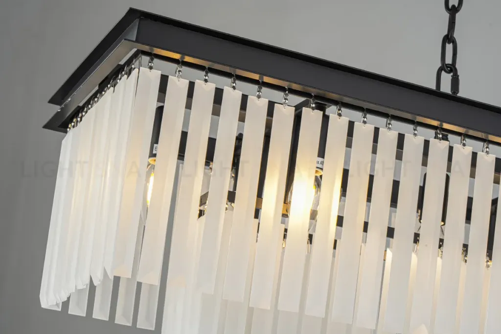 Подвесная люстра Delight Collection 1920s Odeon KR0387P-12C/P black/frost KR0387P-12C/P black/frost
