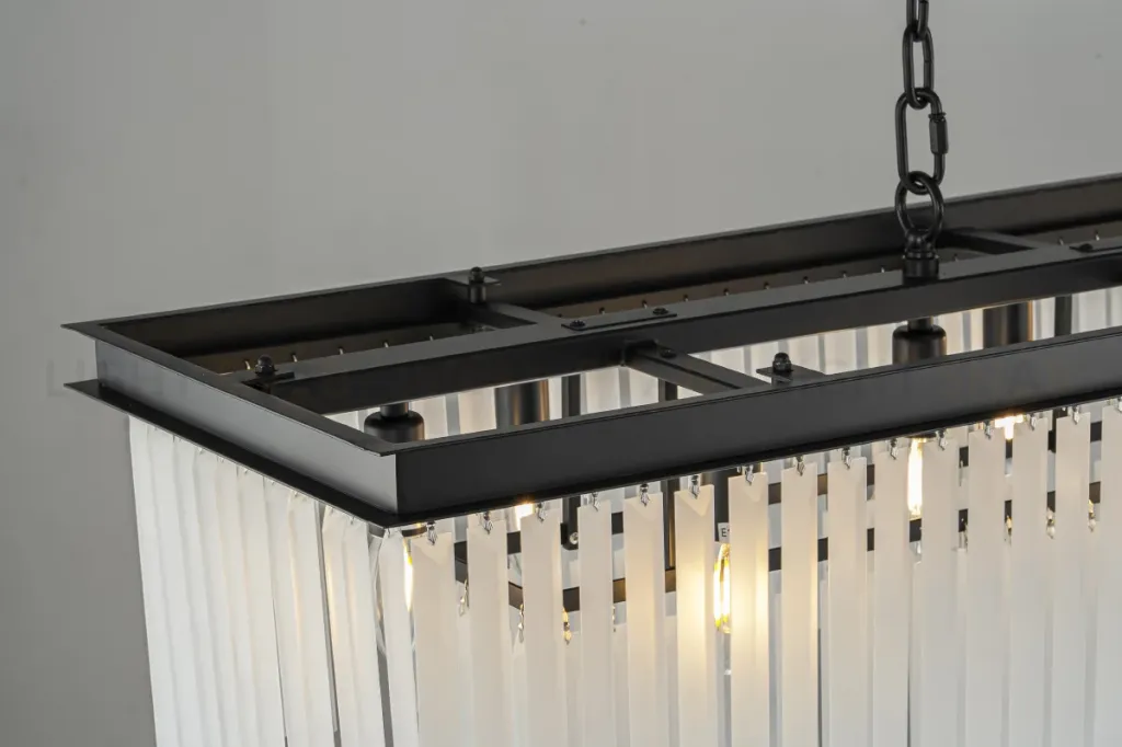 Подвесная люстра Delight Collection 1920s Odeon KR0387P-12C/P black/frost KR0387P-12C/P black/frost