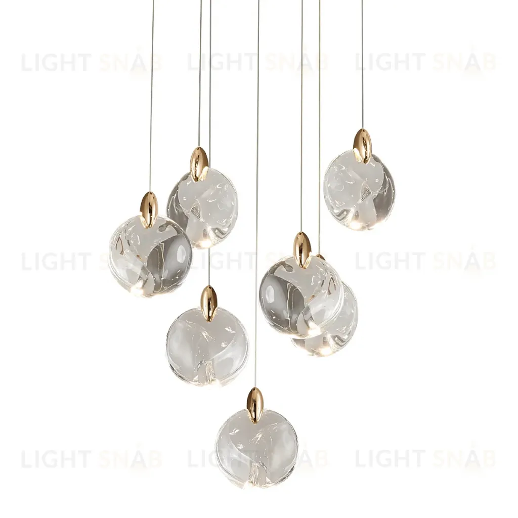 Каскадная люстра Delight Collection OD2440-7 gold/clear OD2440-7 gold/clear