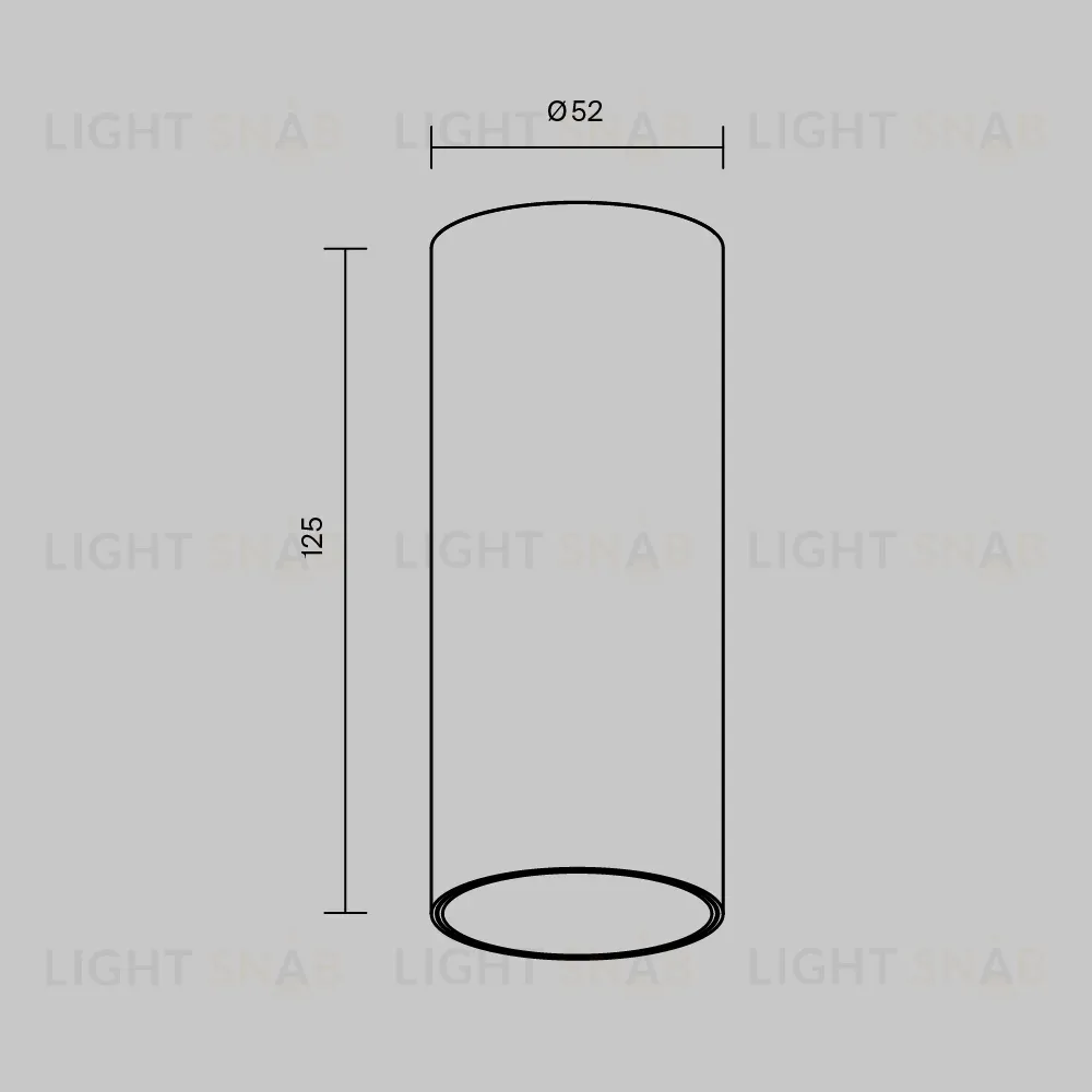 Накладной светильник Maytoni Focus led C056CL-L12B2.7K-W-B C056CL-L12B2.7K-W-B
