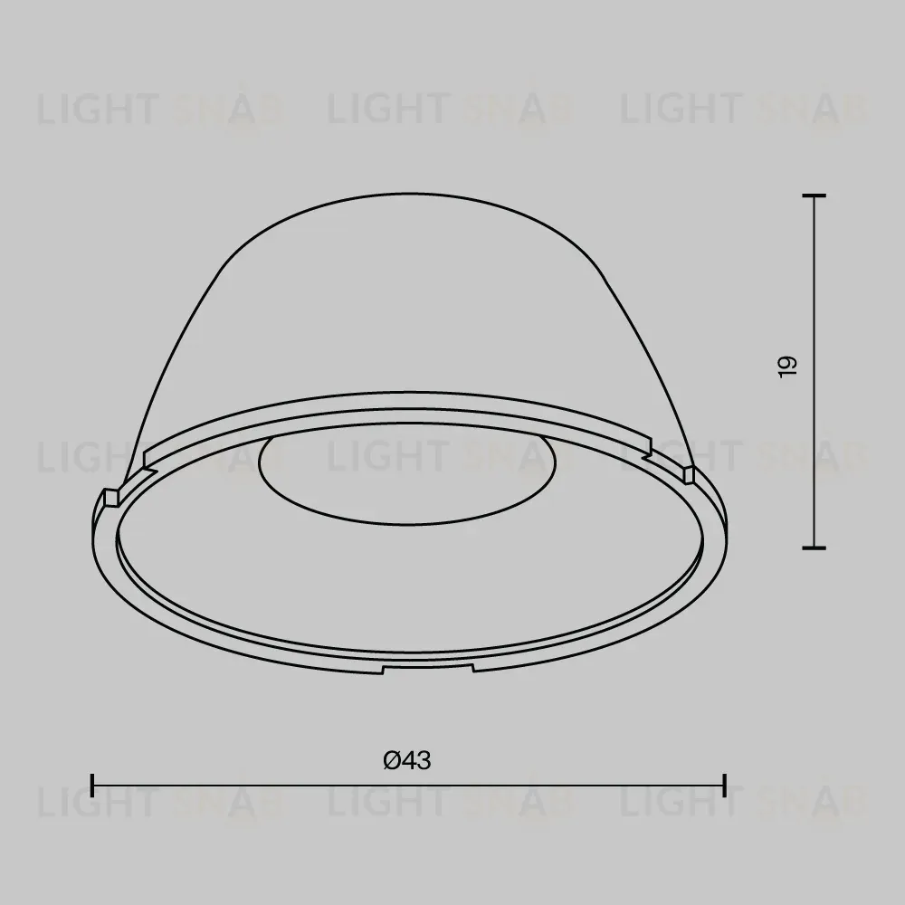 Линза Maytoni Alfa led LensD43-15 LensD43-15