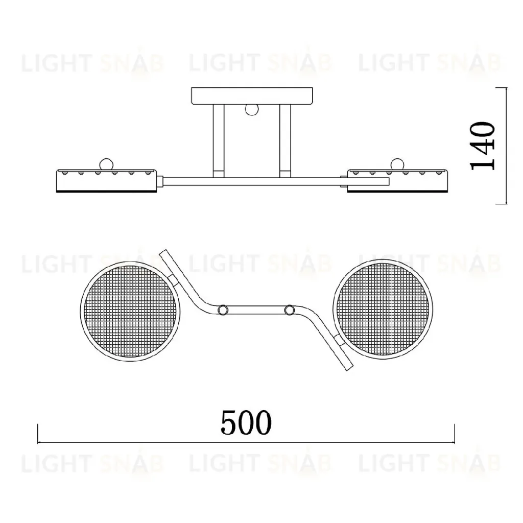 Потолочный светильник Escada Starlight 10273/2LED 10273/2LED