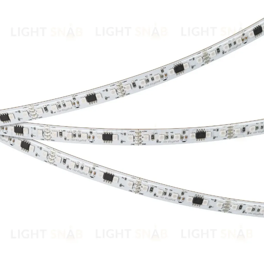 Светодиодная герметичная лента Arlight SPI-SE-A120-10mm 24V RGB-PX6-BPT (23 W/m, IP65, 2835, 5m) 049451 049451