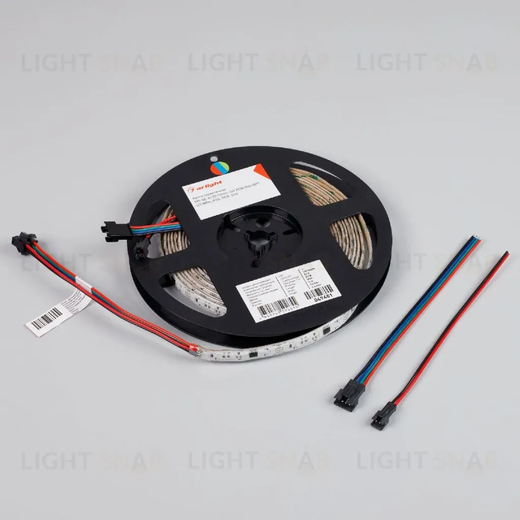 Светодиодная герметичная лента Arlight SPI-SE-A120-10mm 24V RGB-PX6-BPT (23 W/m, IP65, 2835, 5m) 049451 049451