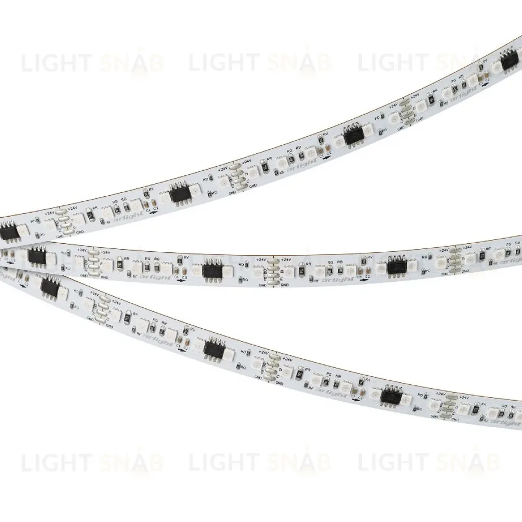 Светодиодная лента Arlight SPI-A120-10mm 24V RGB-PX6-BPT (23 W/m, IP20, 2835, 5m) 046871 046871