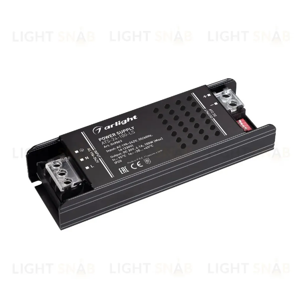 Блок питания Arlight ATS-24-100-LS (24V, 4.1A, 100W) 049063 049063
