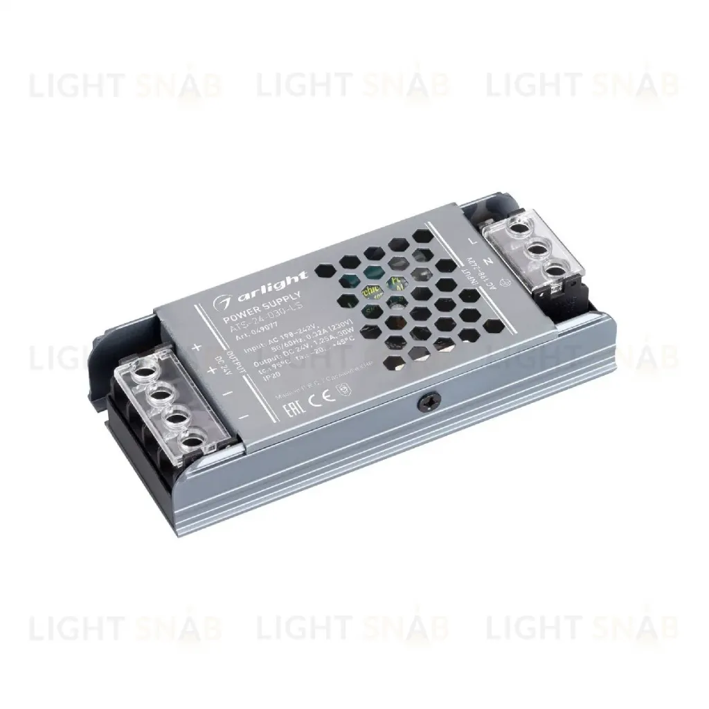 Блок питания Arlight ATS-24-030-LS (24V, 1.25A, 30W) 049077 049077