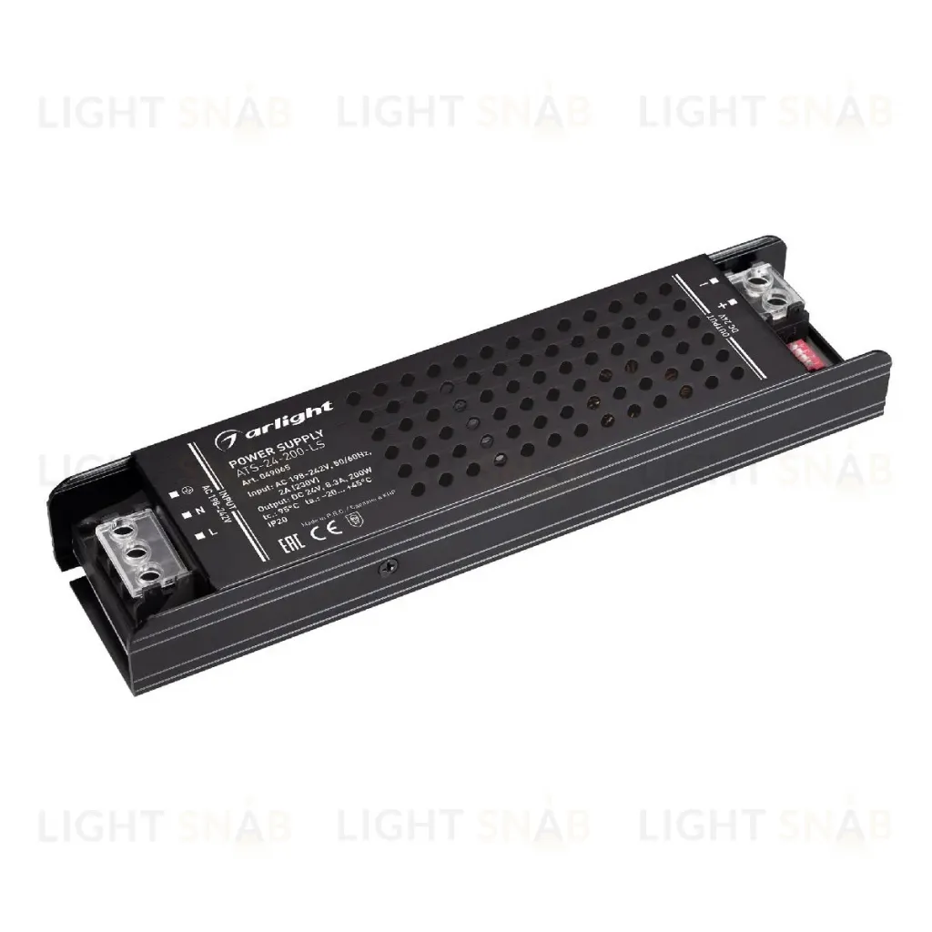 Блок питания Arlight ATS-24-200-LS (24V, 8.3A, 200W) 049065 049065