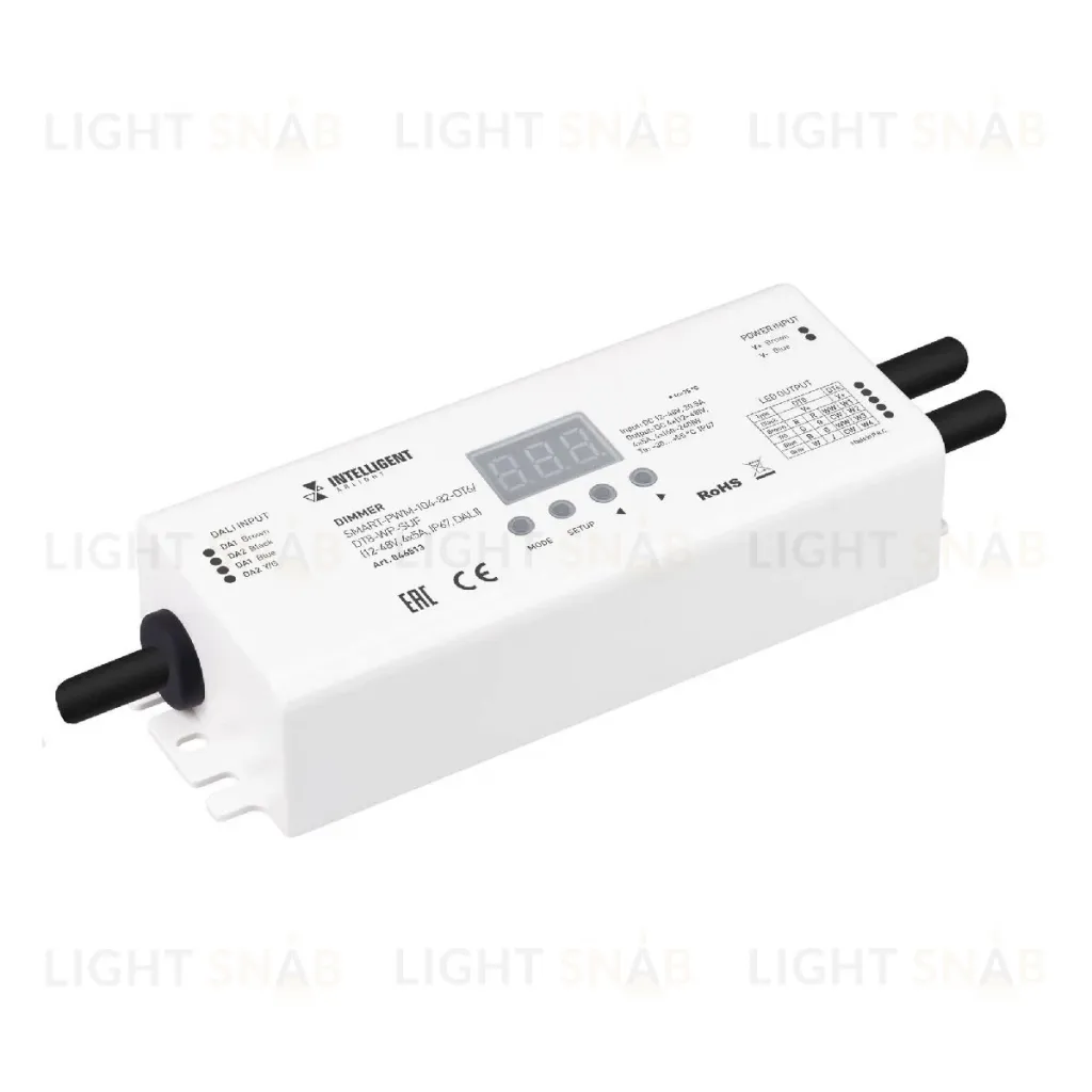 Диммер Arlight SMART-PWM-104-82-DT6/DT8-WP-SUF (12-48V, 4x5A, IP67, DALI) 046513 046513