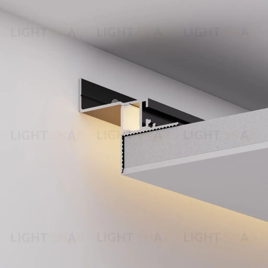 Алюминиевый профиль Arlight СEIL-S12-SHADOW-20-SIDE-3000 ANOD BLACK 052226 052226