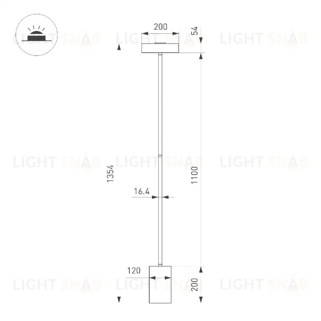 Торшер Arlight SP-SAMSARA-FLOOR-16W Warm3000 (WH, 110 deg, 230V) 053772 053772