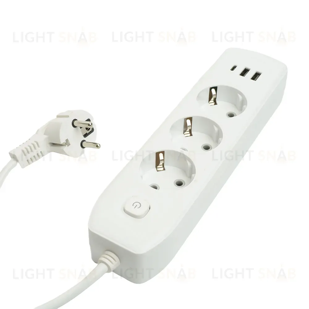 Удлинитель Stekker Home plus HM08-33-02 49970 49970