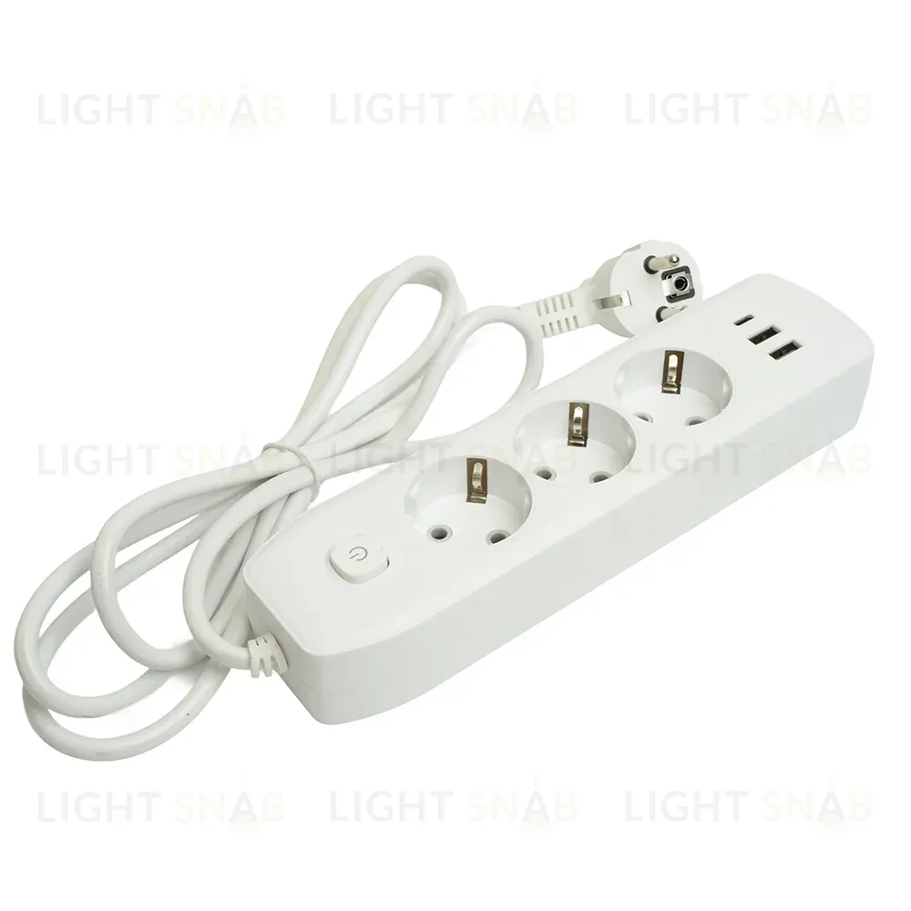 Удлинитель Stekker Home plus HM08-33-02 49970 49970