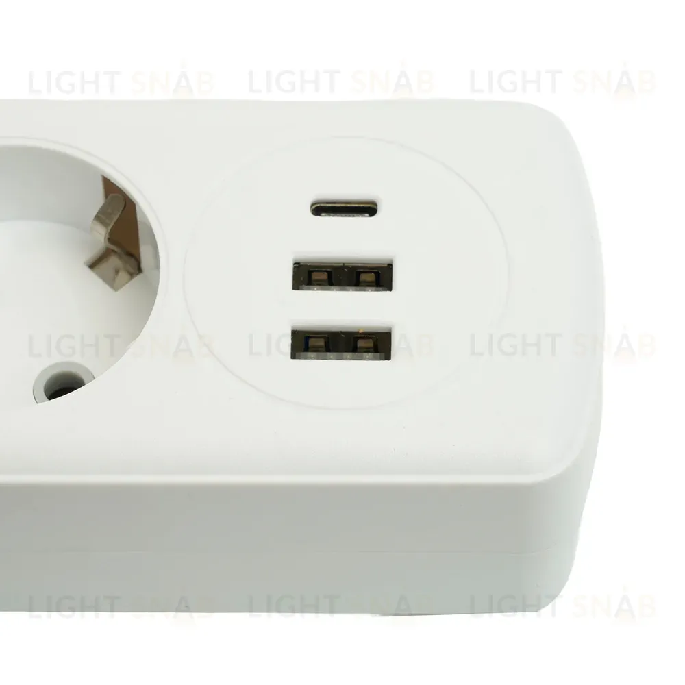 Удлинитель Stekker Home plus HM08-33-02 49970 49970