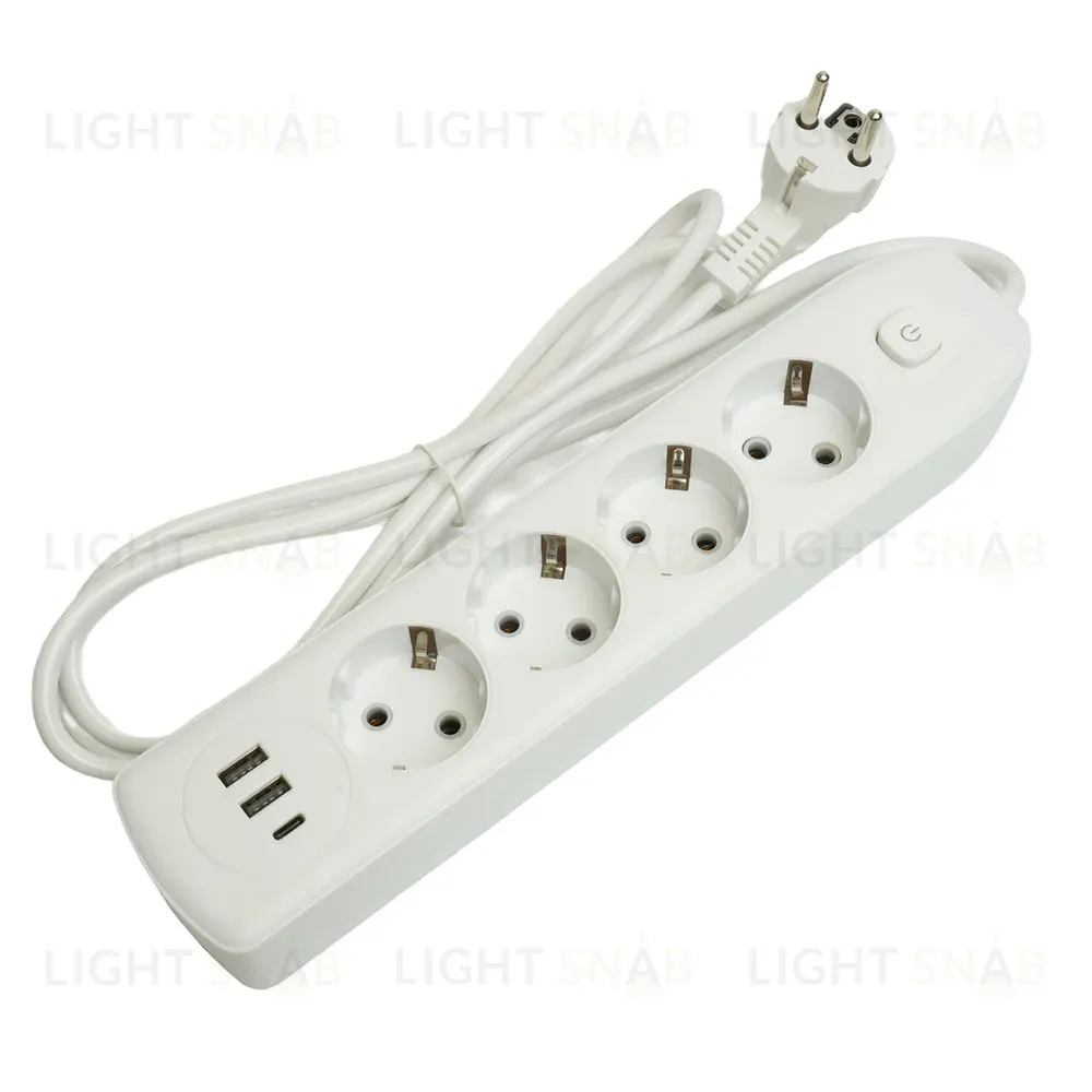 Удлинитель Stekker Home plus HM08-43-02 49971 49971
