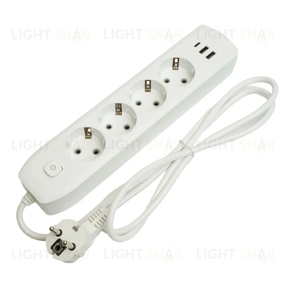 Удлинитель Stekker Home plus HM08-43-02 49971 49971