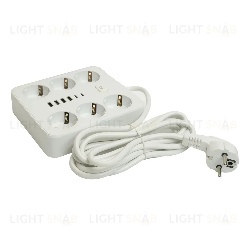 Удлинитель Stekker Home plus HM09-66-02 49982 49982