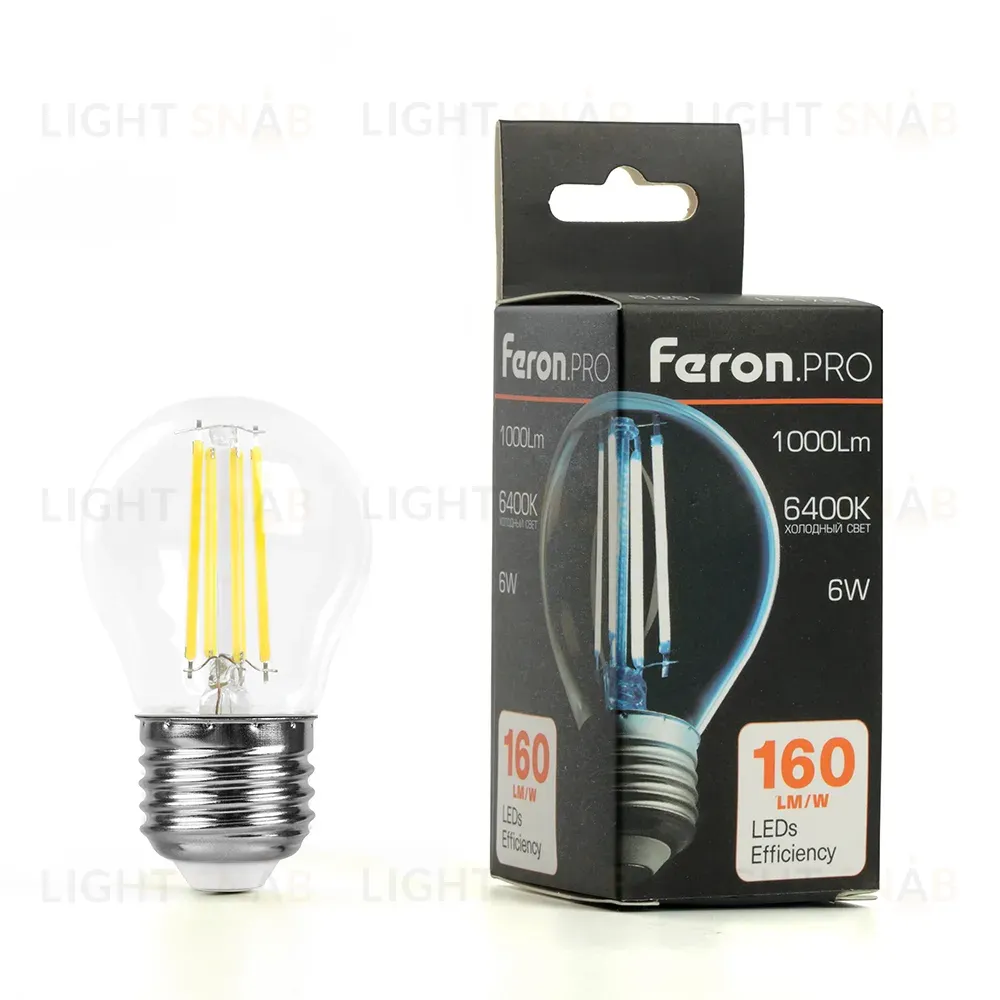 Светодиодная лампа Feron LB-1706 E27 6W 6400К 51252 51252