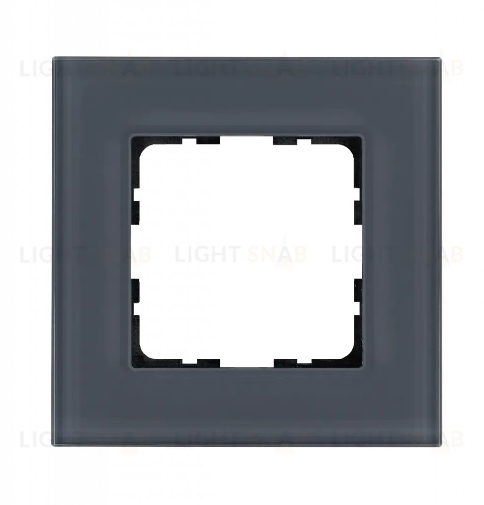 Рамка 1-постовая, стекло Маренго Jasmart G-Glass G1001GC G1001GC