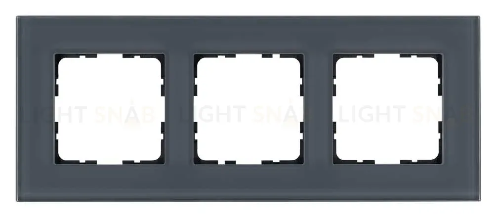 Рамка 3-постовая, стекло Маренго Jasmart G-Glass G1003GC G1003GC