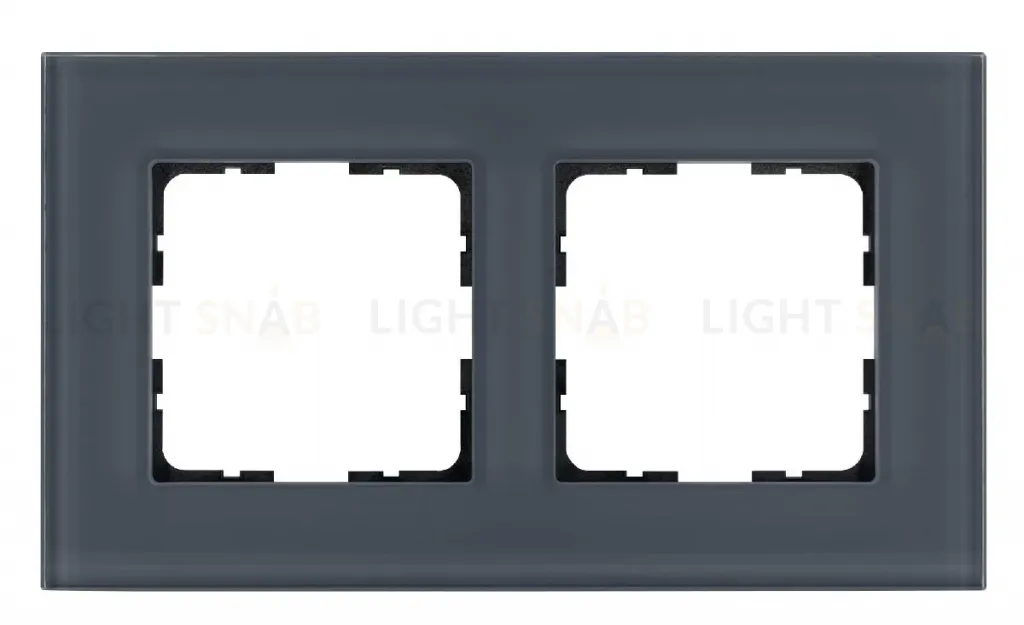 Рамка 2-постовая, стекло Маренго Jasmart G-Glass G1002GC G1002GC