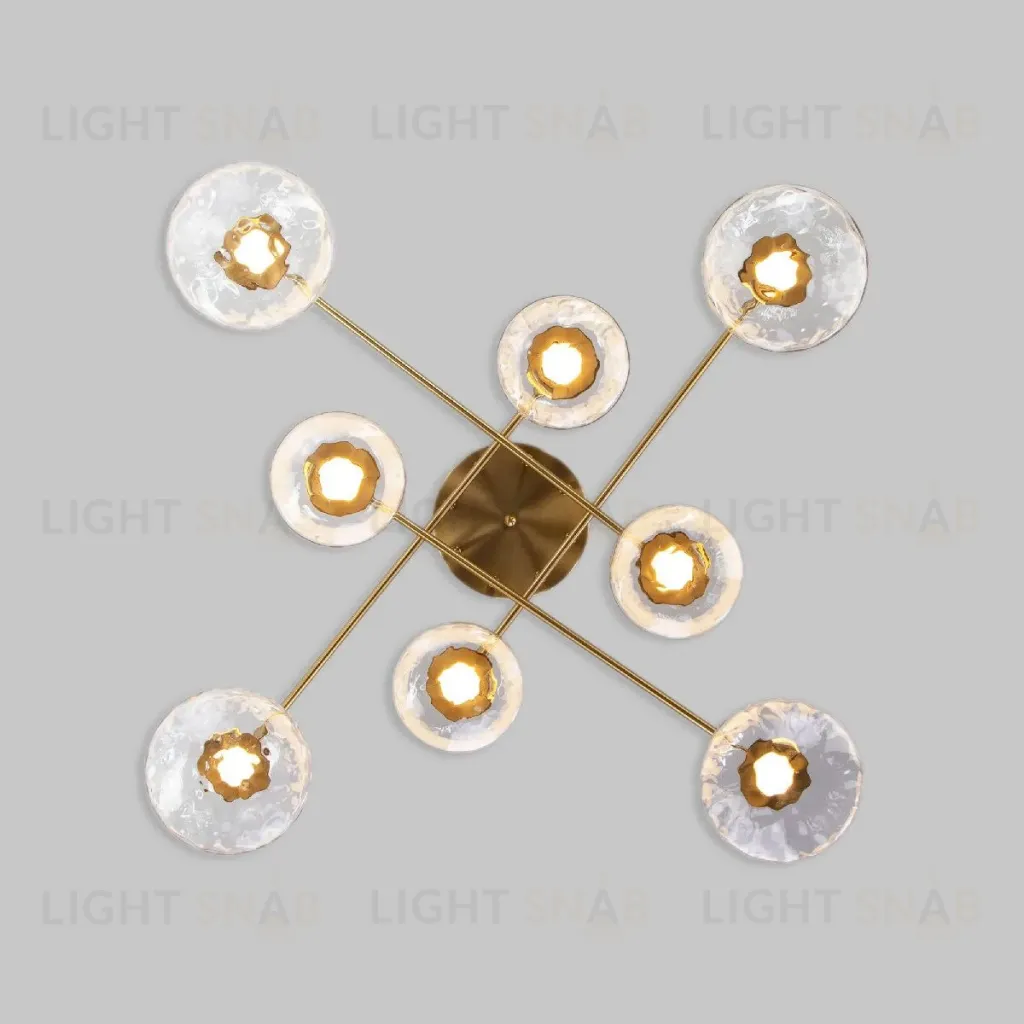 Потолочная люстра Eurosvet Ripple 50389 LED латунь a069026 50389 LED латунь